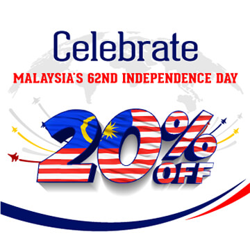 Celebrate Malaysia’s 62nd Independence Day with 20% from ONE IBC’s Services Celebrate Malaysia’s 62nd Independence Day with 20% from ONE IBC’s Services