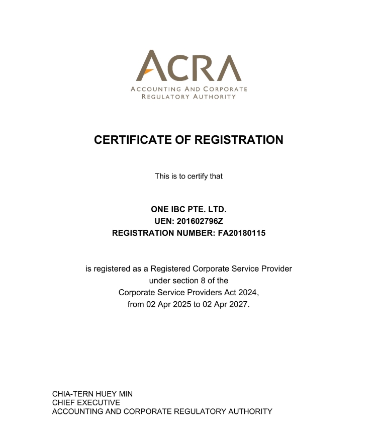 Certified Corporate Services Provider from 02 April 2025 to 02 April 2027