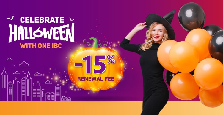 Happy Halloween - Enjoy the special treat from One IBC<sup>®</sup> Happy Halloween - Enjoy the special treat from One IBC<sup>®</sup>