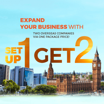 Expand your business with two overseas companies via one package price Expand your business with two overseas companies via one package price