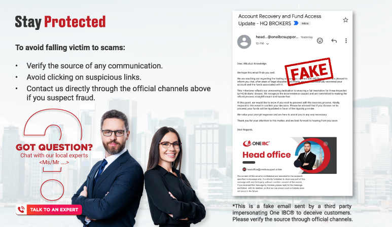 Avoid falling victim to scams Avoid falling victim to scams