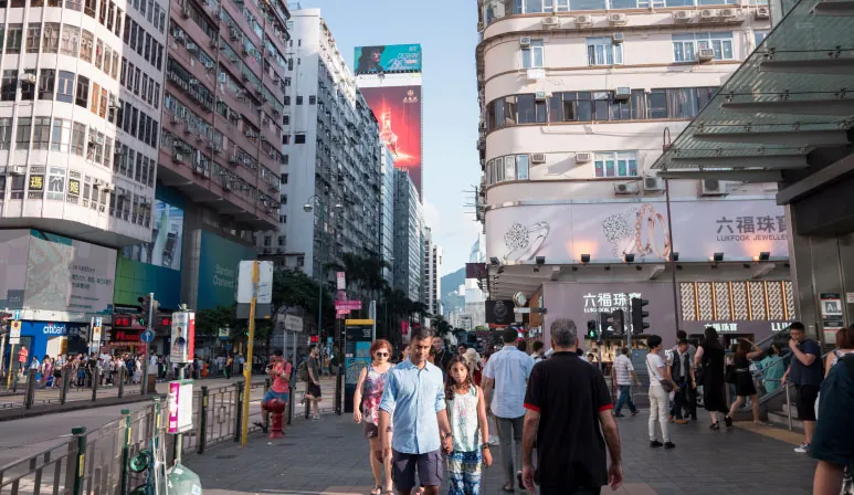 Virtual office Central in Hong Kong in a prime commercial district
