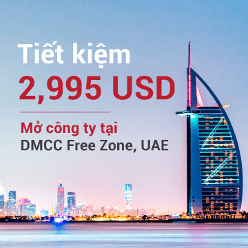 Tiết kiệm tối đa 2.995 USD tương đương ( AED 11.000) khi thành lập công ty tại khu vực thương mại tự do DMCC, Dubai
