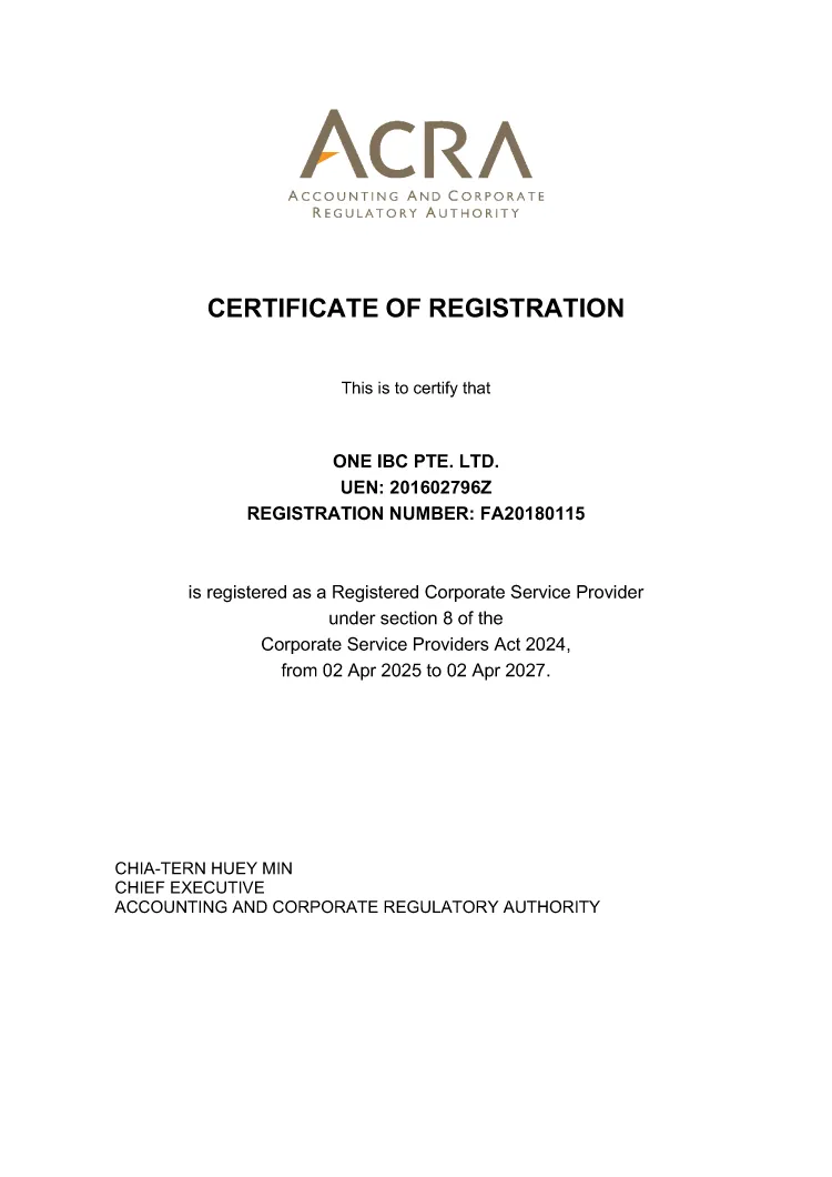 Certified Corporate Services Provider from 02 April 2025 to 02 April 2027 Certified Corporate Services Provider from 02 April 2025 to 02 April 2027