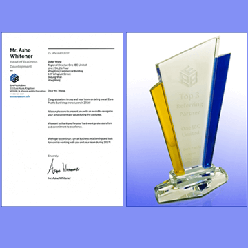 One IBC - Proud As One Of Top Partners Of Euro Pacific Bank One IBC - Proud As One Of Top Partners Of Euro Pacific Bank
