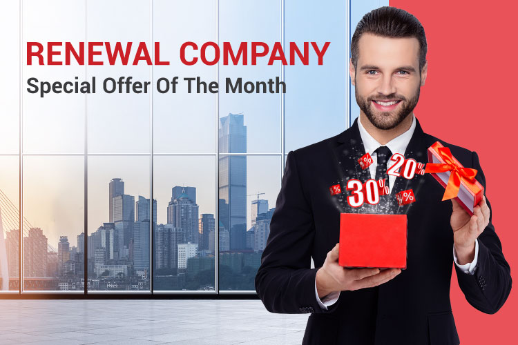 COMPANY RENEWAL - Special offer of the month COMPANY RENEWAL - Special offer of the month