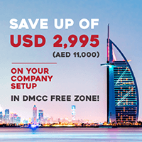 Save up of USD 2,995 ( AED 11,000) on your company setup in DMCC Free Zone! Save up of USD 2,995 ( AED 11,000) on your company setup in DMCC Free Zone!