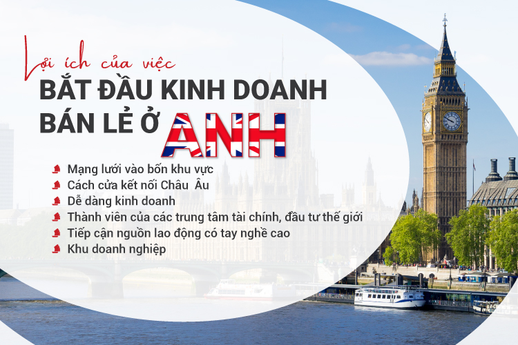 Lợi ích của việc bắt đầu kinh doanh bán lẻ ở Anh Quốc